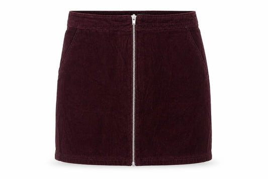 New Look Women's Purple Cotton Corduroy Skirt - Size 10