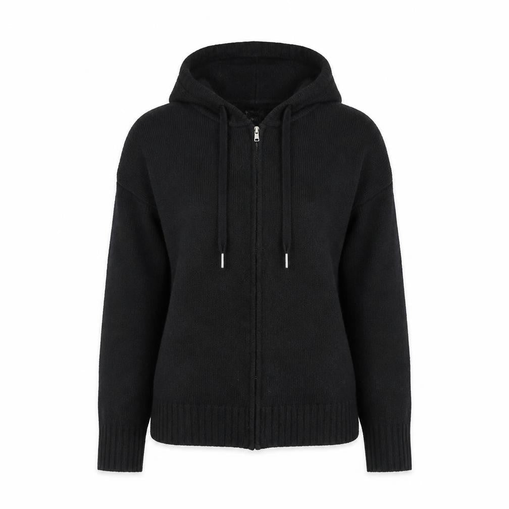 New Look Women's Black Full Zip Hooded Jumper S