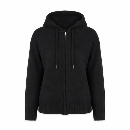 New Look Women's Black Full Zip Hooded Jumper S