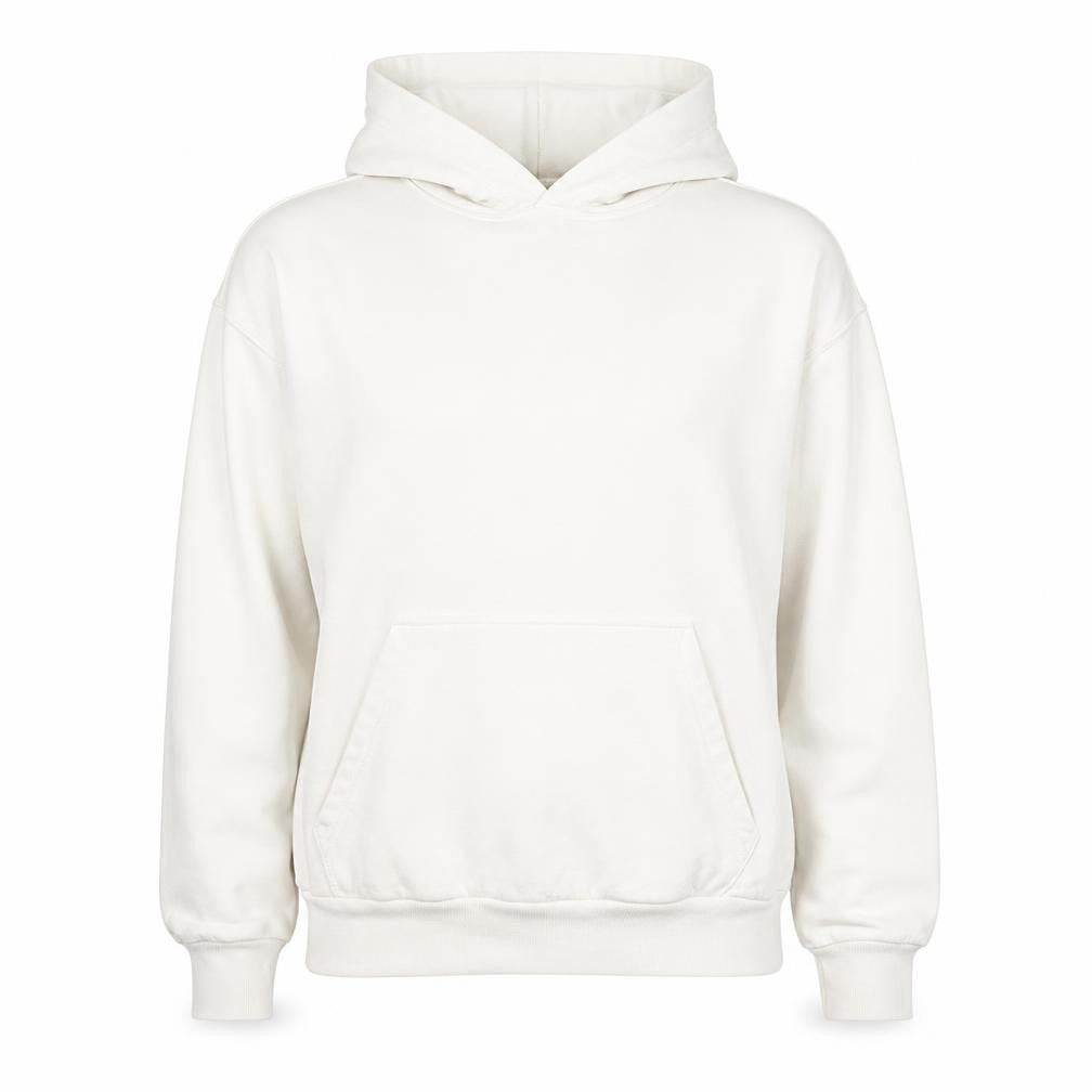 PrettyLittleThing Women's White Pullover Hoodie - S