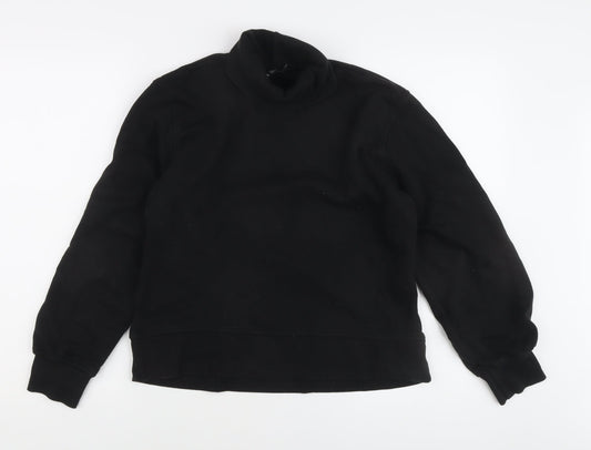 Zara Women's Black Mock Neck Sweatshirt Size 12
