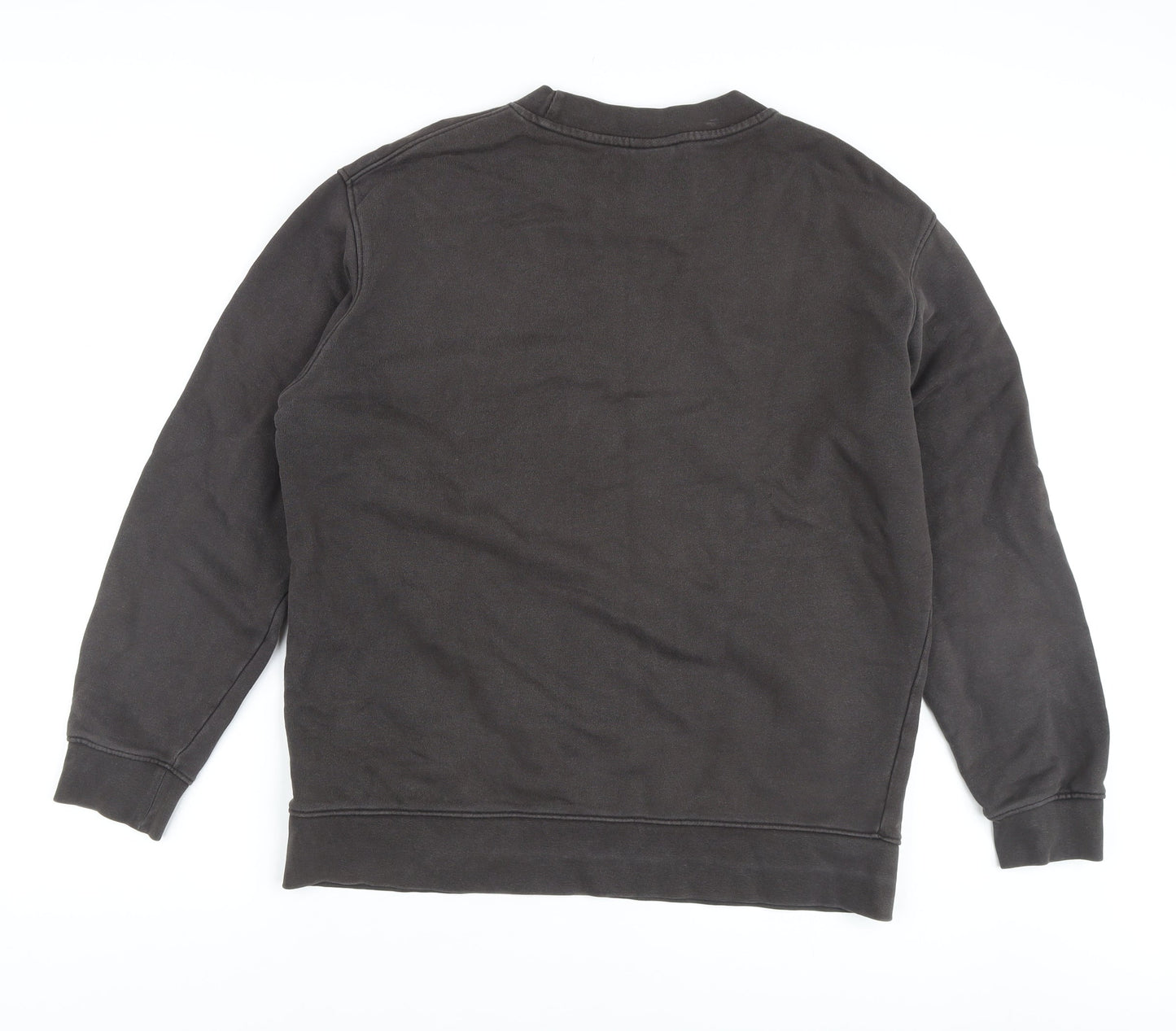 Zara Unisex Black Crew Neck Sweatshirt Size 14