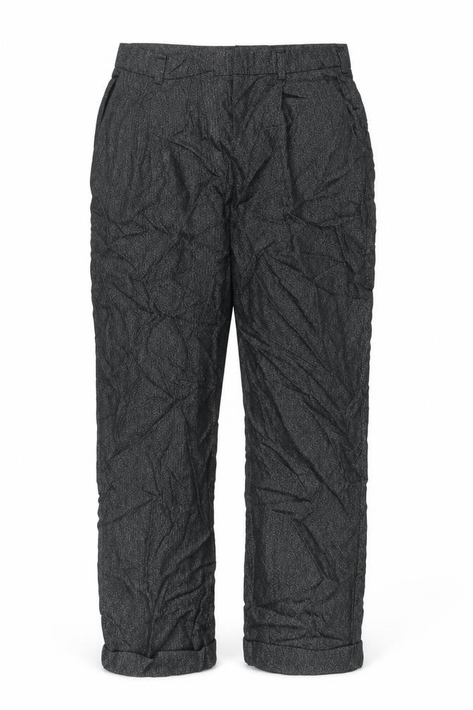 Oliver Bonas Women's Black Herringbone Trousers Size 10
