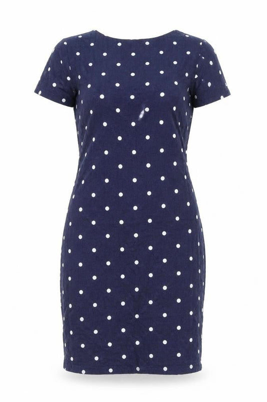 Joules Women’s Blue Polka Dot Short Dress Size 10