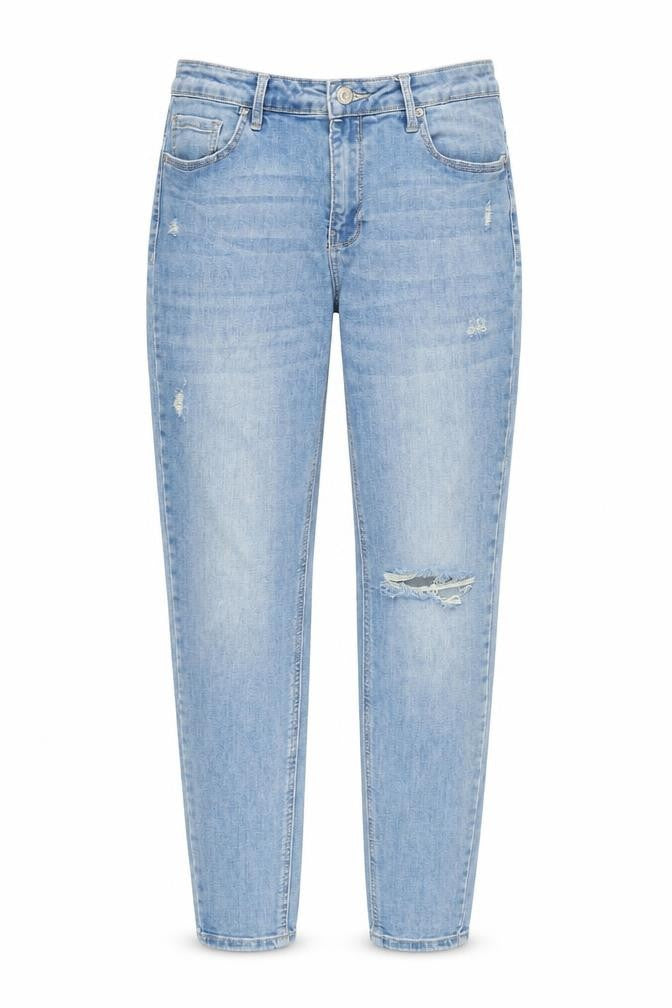 Vero Moda Women's Blue Distressed Boyfriend Jeans M