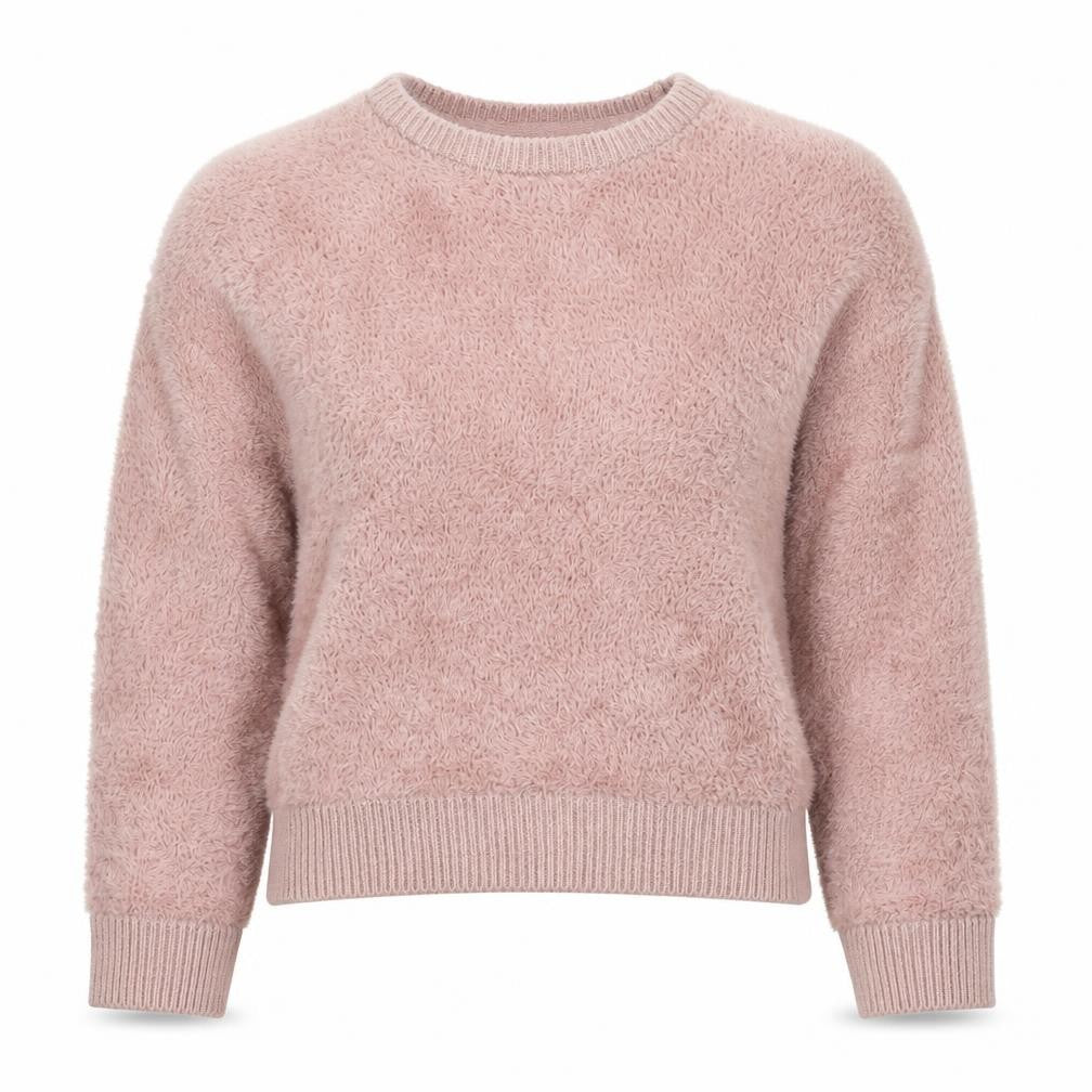 Topshop Petite Pink Knit Sweatshirt, Size 12