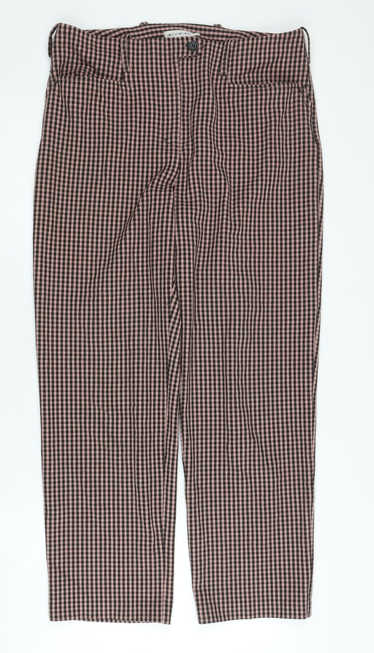 Light Before Dark Women's Multicoloured Check Trousers M