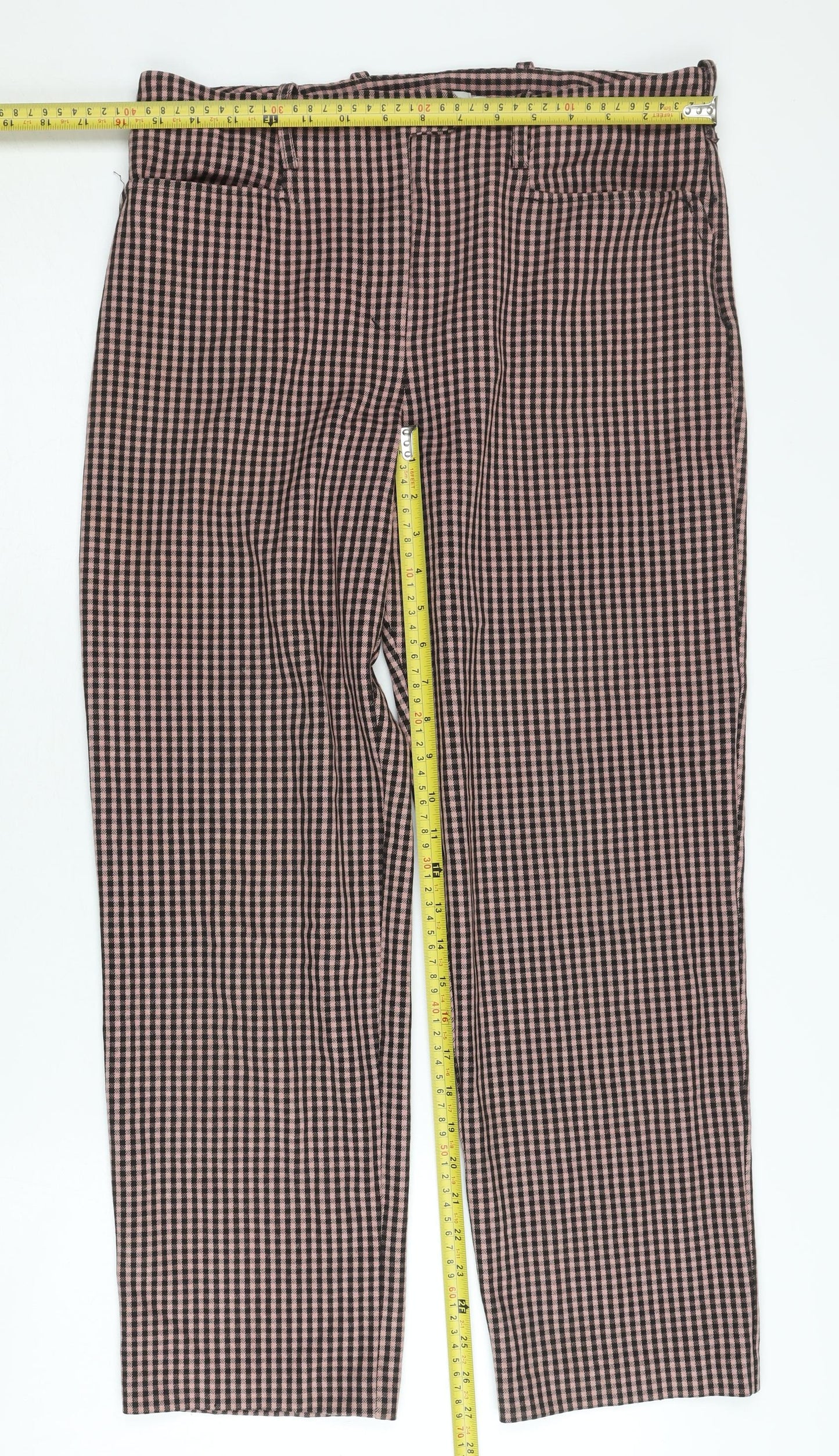 Light Before Dark Women's Multicoloured Check Trousers M