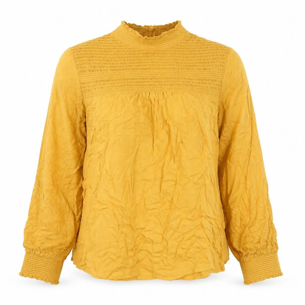 Next Women's Yellow Blouse, UK Size 8, High Neck