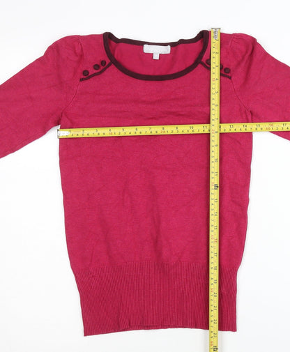 Back view of Debenhams Women's Pink jumper, size 8