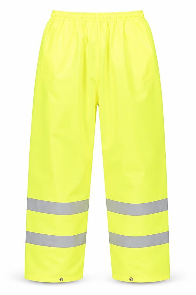 Dimensions Corporatewear Mens Yellow Rain Trousers M