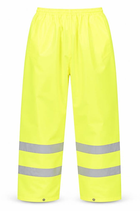 Dimensions Corporatewear Mens Yellow Rain Trousers M