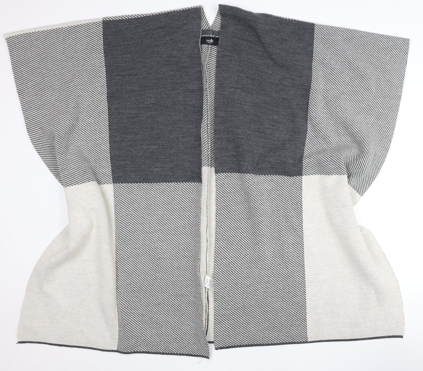 Wallis Women’s Grey Cape One Size Acrylic Jumper