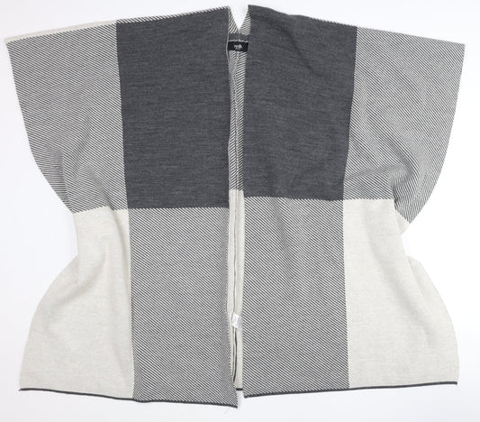 Wallis Women’s Grey Cape One Size Acrylic Jumper
