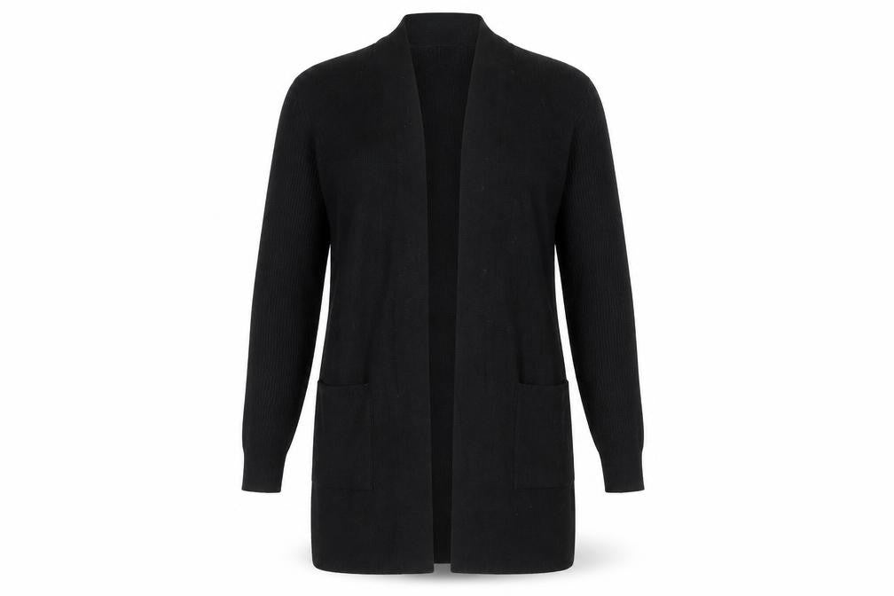 Marks & Spencer Women's Black Open Front Cardigan Size 12