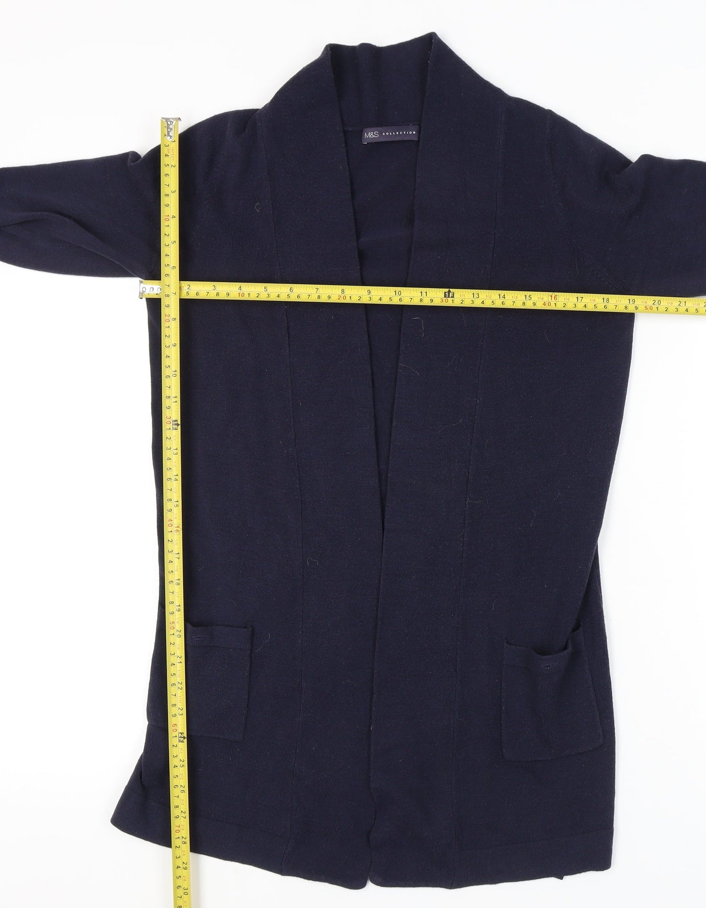 Marks and Spencer Women's Black Open Front Cardigan Size 10