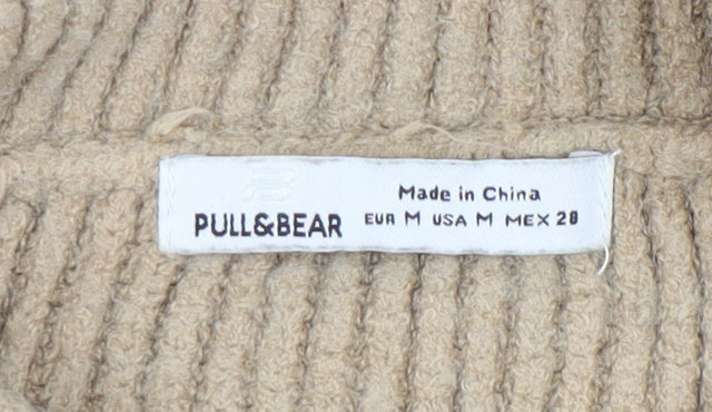 Pull & Bear Women's Beige Full Zip Jumper, Size 12