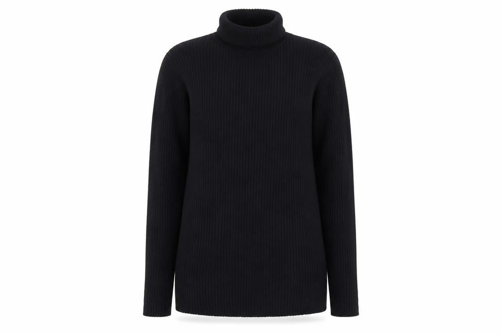Yessica Women Black Roll Neck Jumper L