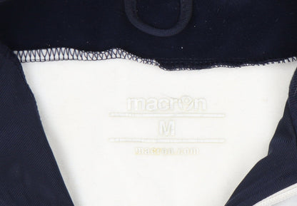 Macron Men's Blue 1/2 Zip Sweatshirt M