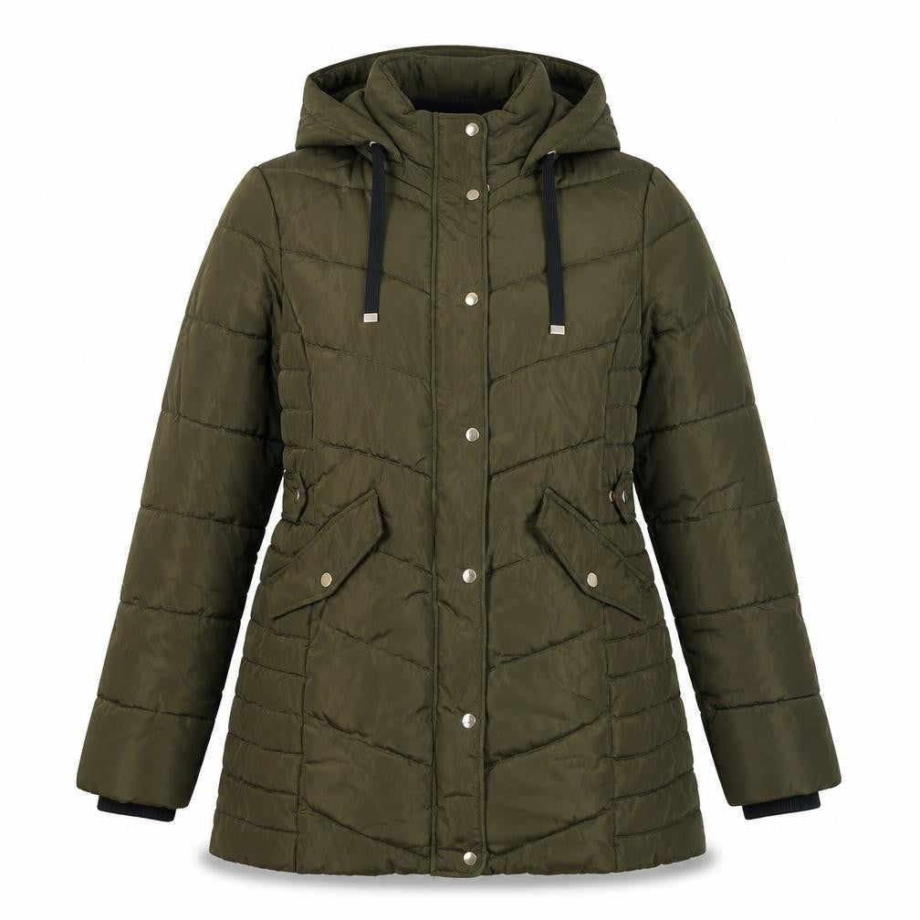 Nutmeg Women's Green Puffer Jacket Size 10