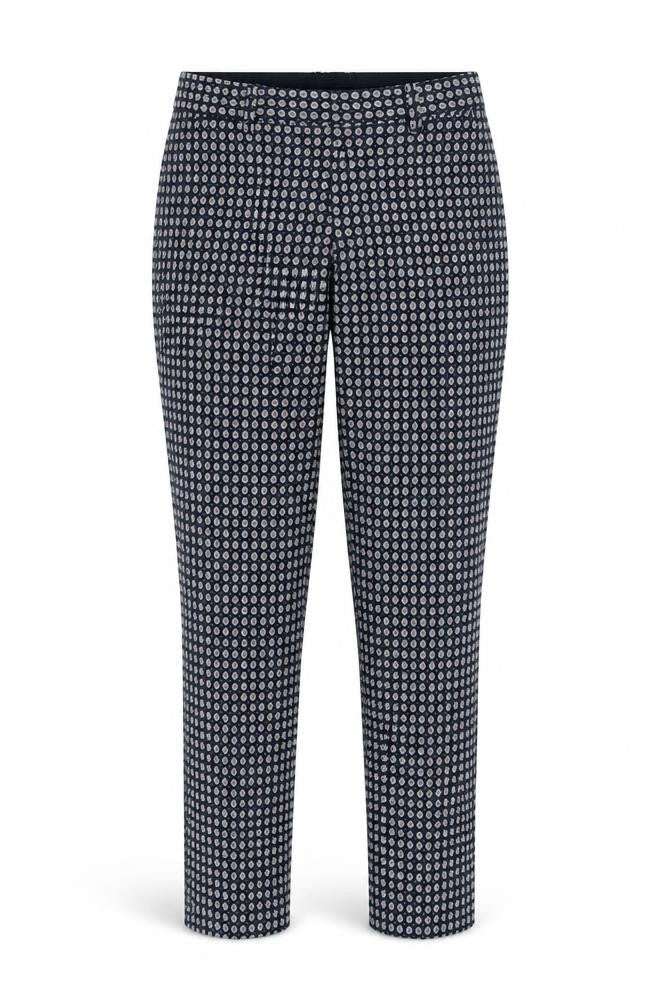 Theory Women's Blue Geometric Dress Pants 2XS