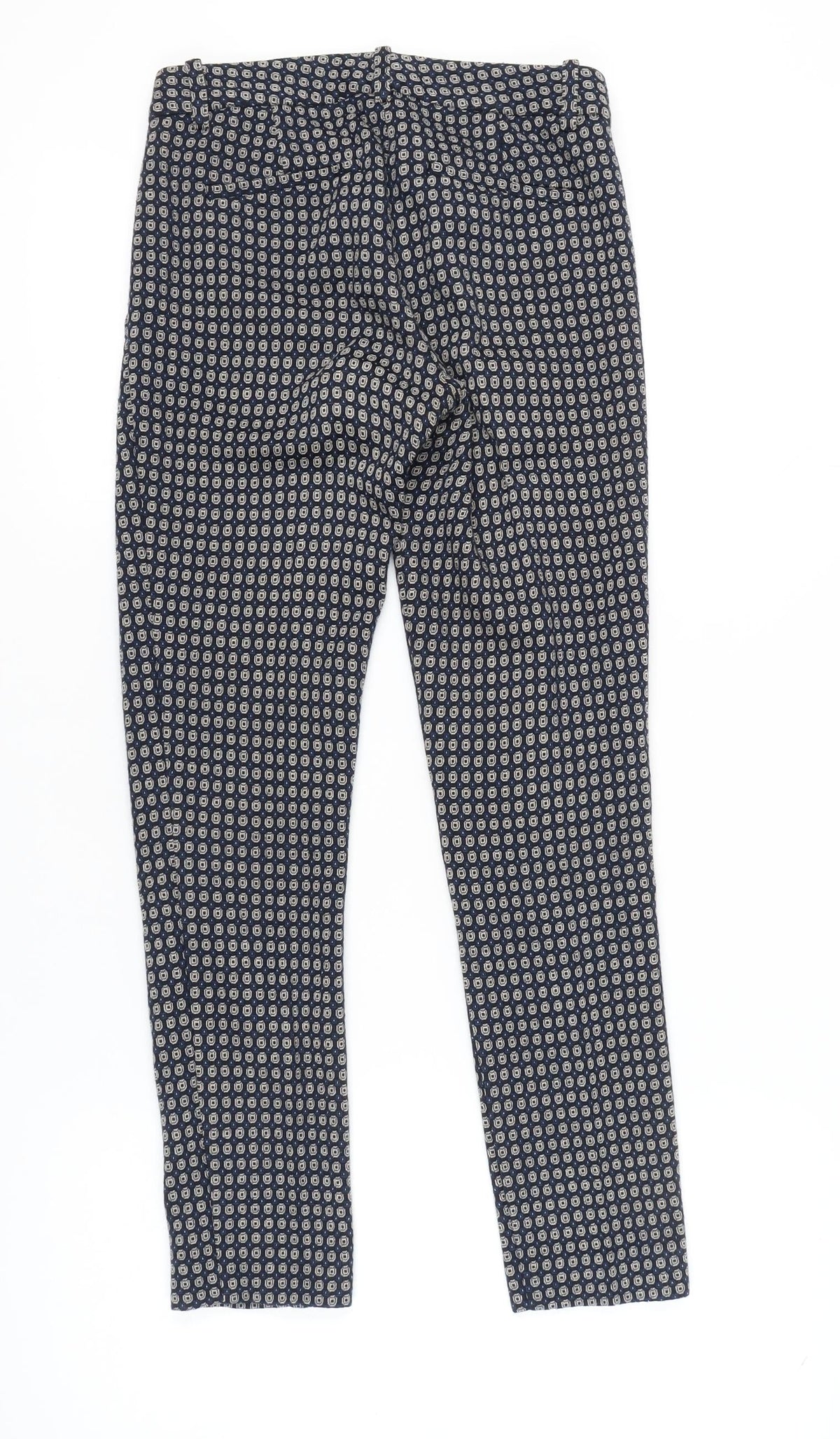 Theory Women's Blue Geometric Dress Pants 2XS