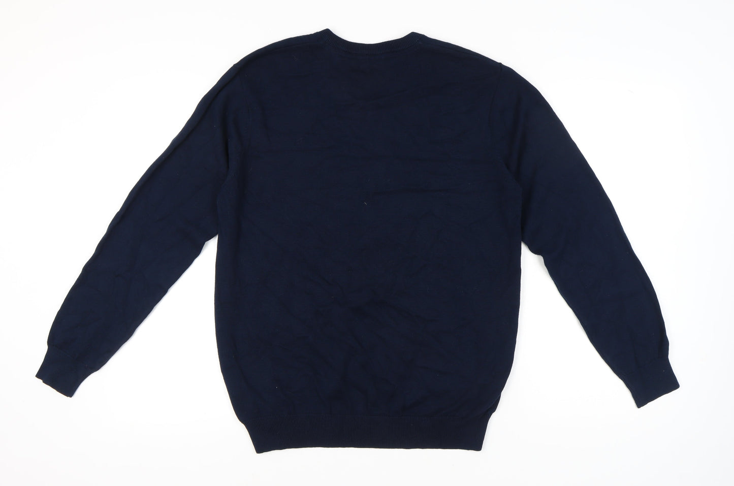 Brook Taverner Men's Blue V-Neck Pullover Jumper L