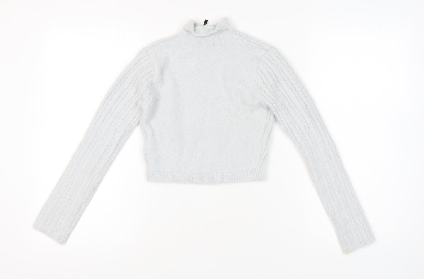 Reclaimed Vintage Women’s White Mock Neck Pullover Size 8