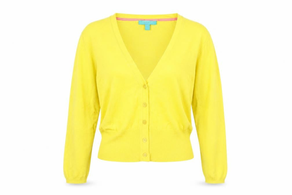 Fever London Women's Yellow Cardigan Size 16