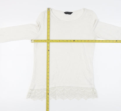 Dorothy Perkins Women’s Ivory Pullover Jumper, Size 12