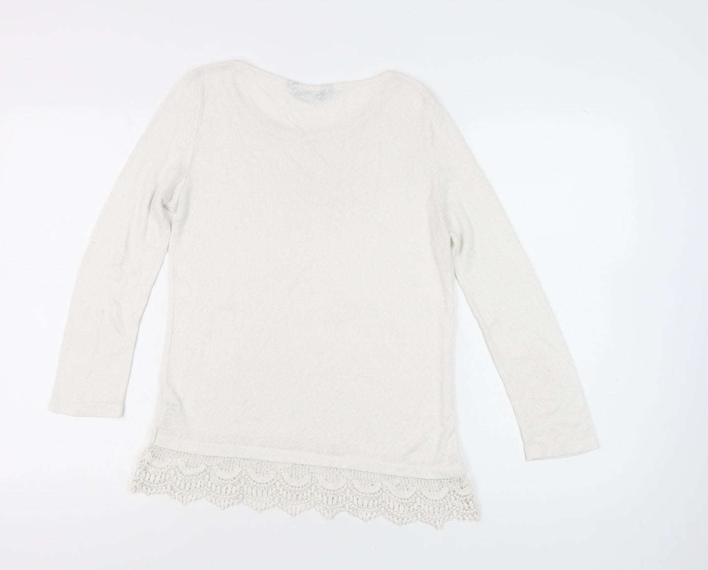 Dorothy Perkins Women’s Ivory Pullover Jumper, Size 12