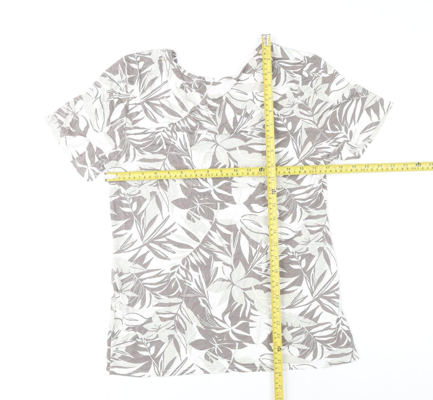 Marble Women's Multicoloured Floral T-Shirt Size 14