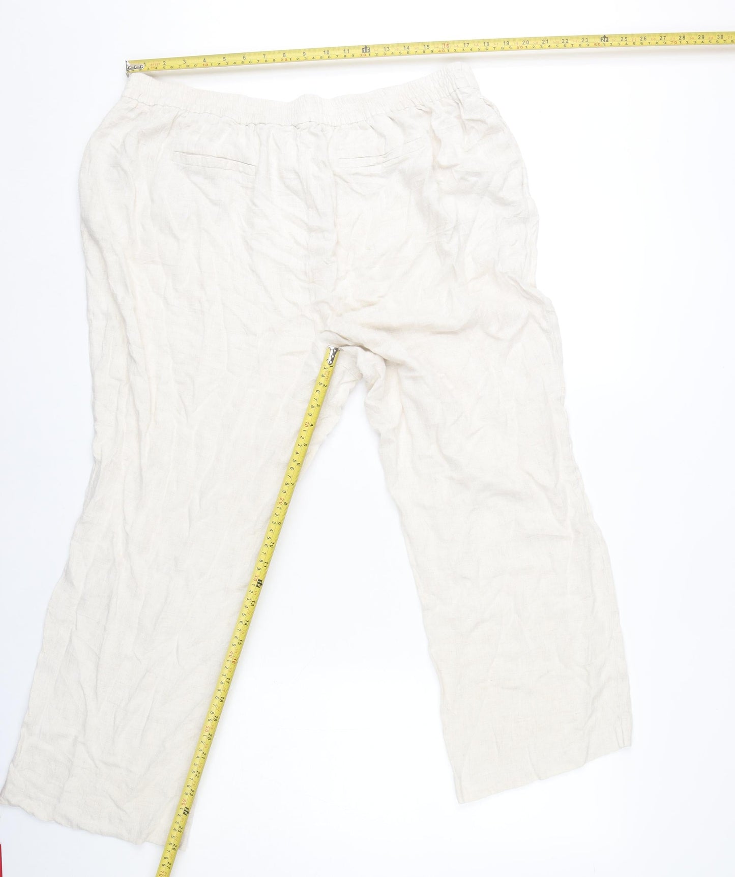 Wallis Women’s Ivory Drawstring Trousers Size 18