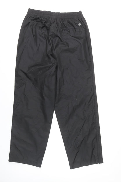 Close-up detail of Dunlop Men's Black Windbreaker Trousers M