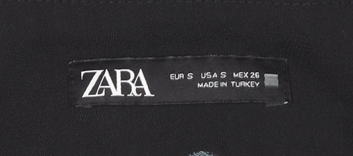 Zara Women's Black Polka Dot Cropped Trousers