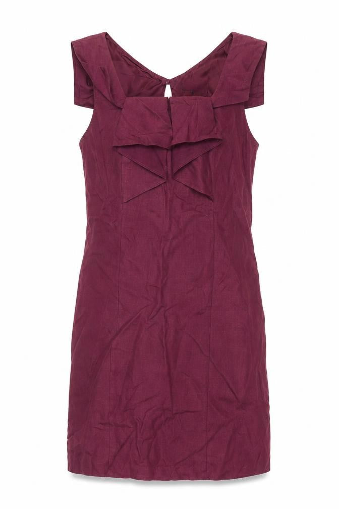 Next Women's Red Shift Dress, Size 8, Formal Knee Length