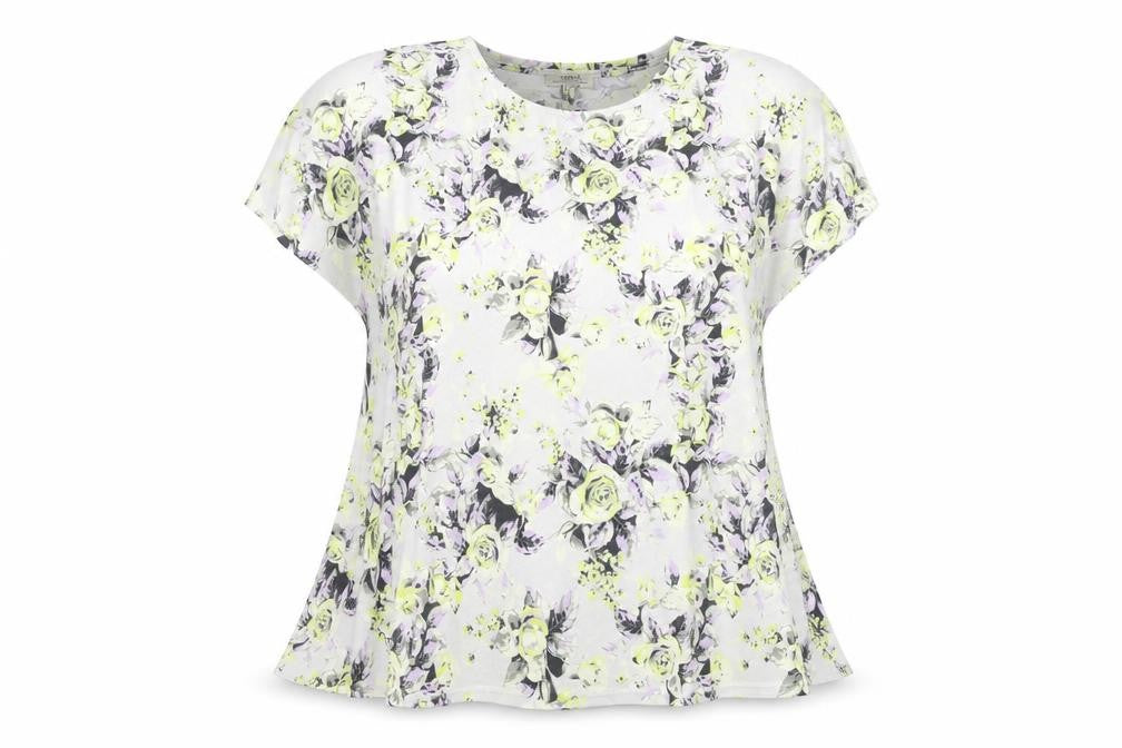 Papaya Women's Multicoloured Floral T-Shirt - Size 12