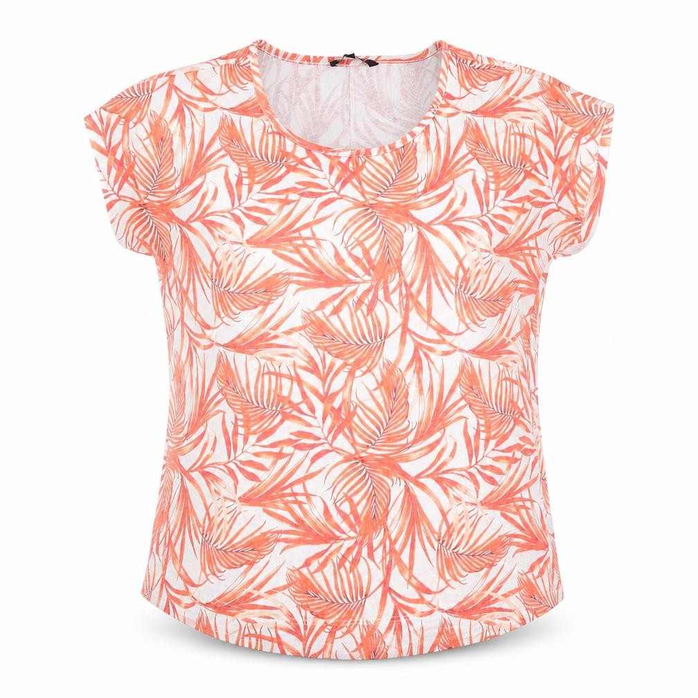 Peacocks Women's Red Floral T-Shirt Size 14 Summer