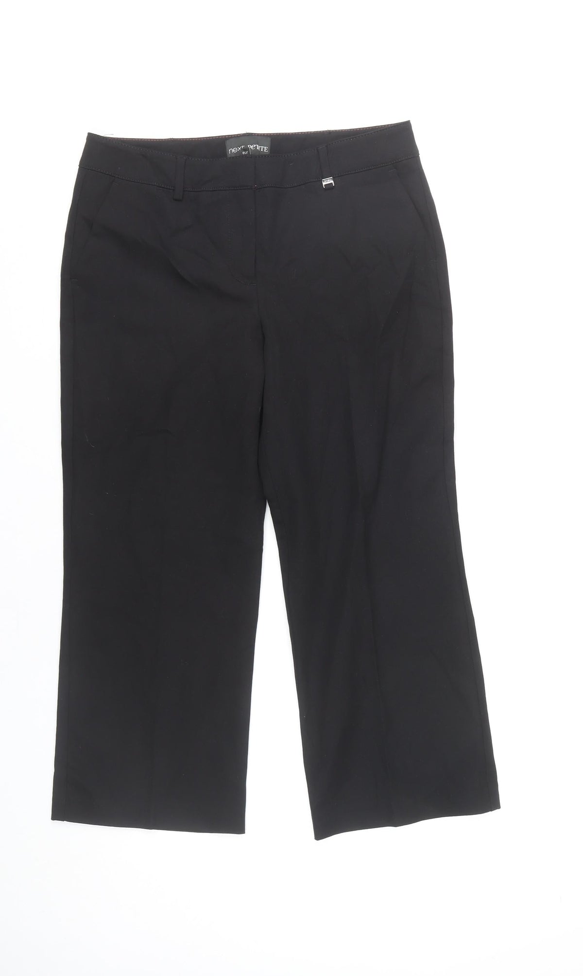 Next Women's Black Straight Trousers, Size 10