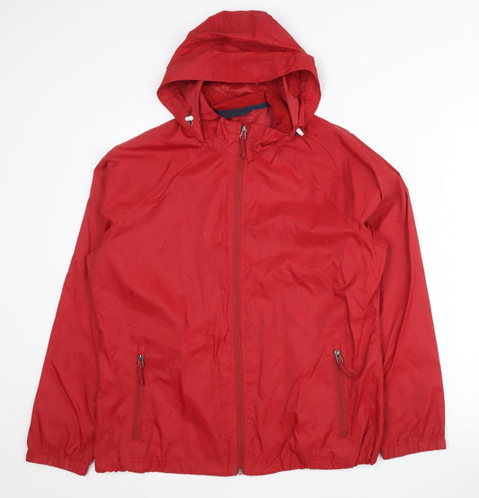 L.L. Bean Men’s Red Nylon Windbreaker - Size L
