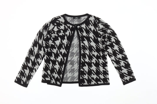 Marks and Spencer Women’s Grey Houndstooth Cardigan Size 12