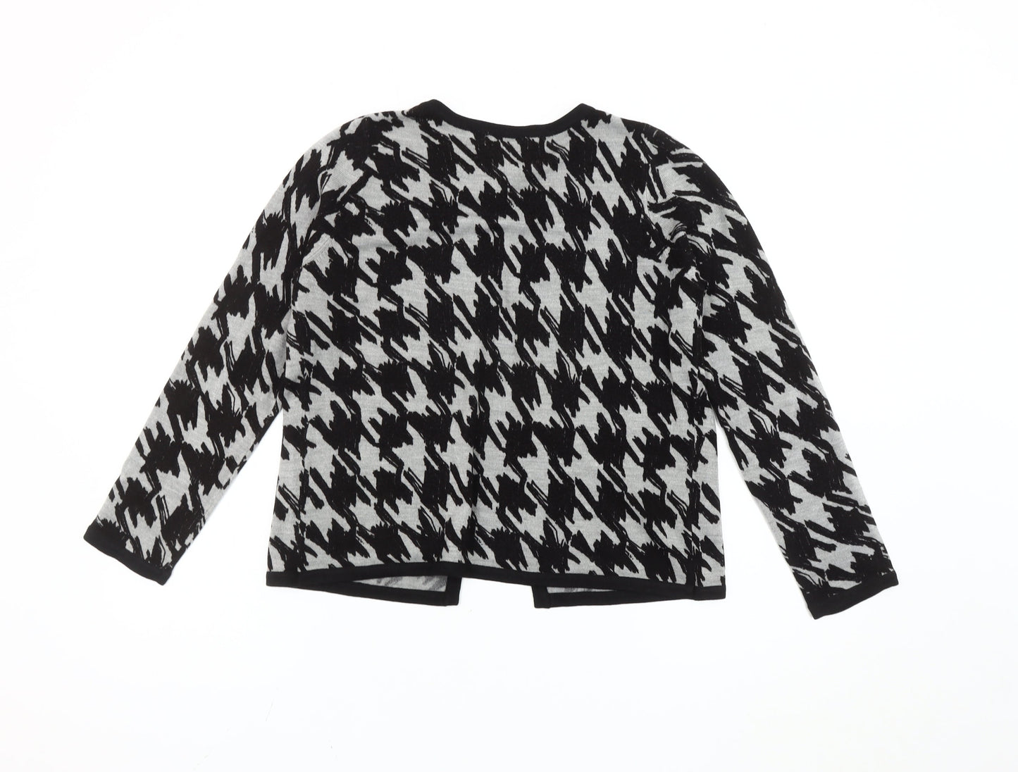 Marks and Spencer Women’s Grey Houndstooth Cardigan Size 12