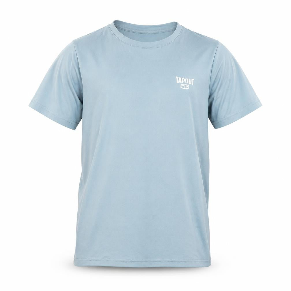 Tapout Boys Blue 9-10 Yrs Regular Fit Short Sleeve Crew Neck T-Shirt
