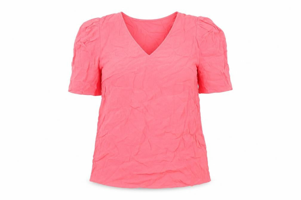 Marks & Spencer Women’s Pink Viscose Puff Sleeve Blouse Size 6