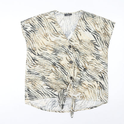 Wallis Women’s Multicoloured Animal Print M Tunic Blouse
