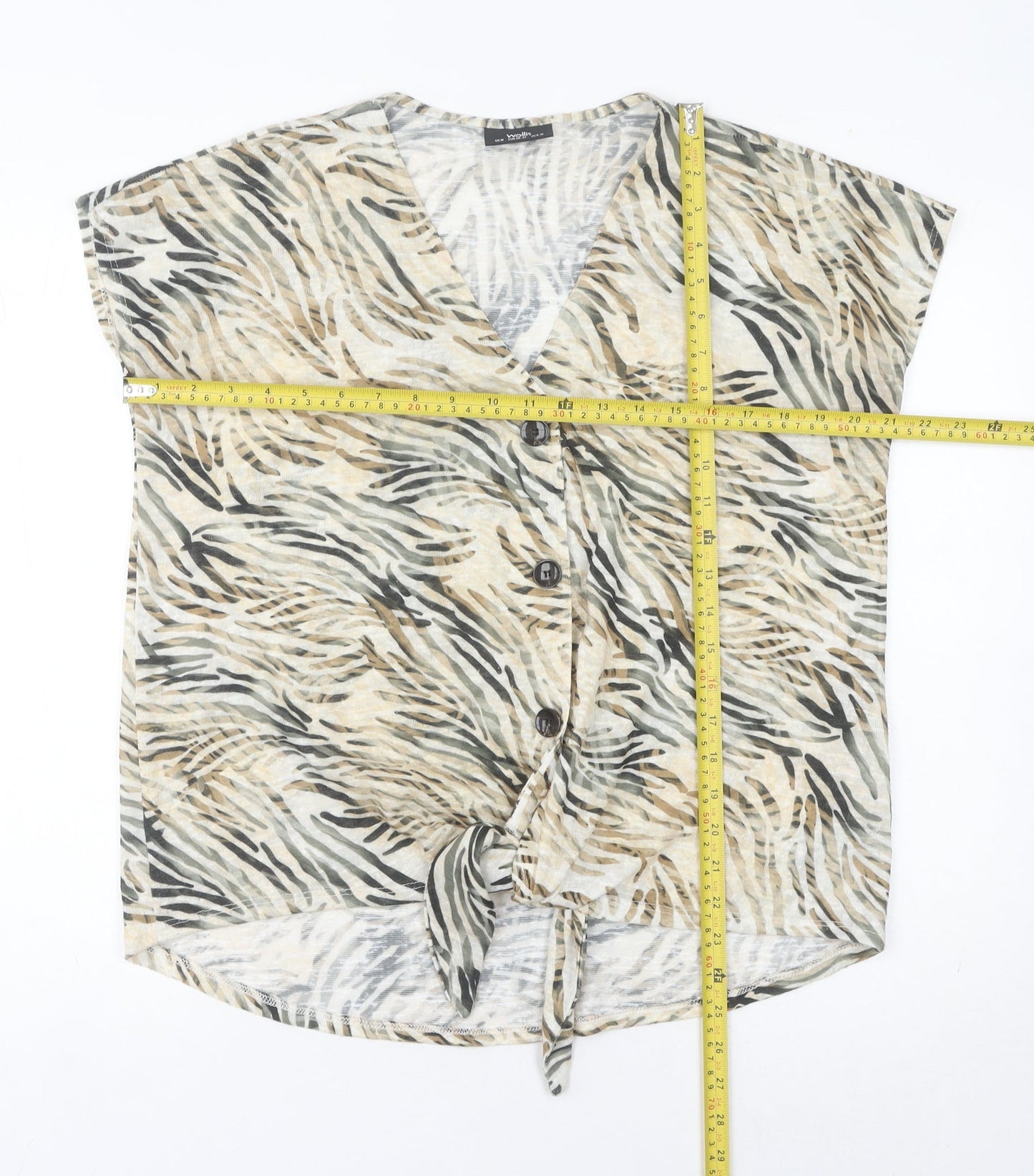 Wallis Women’s Multicoloured Animal Print M Tunic Blouse