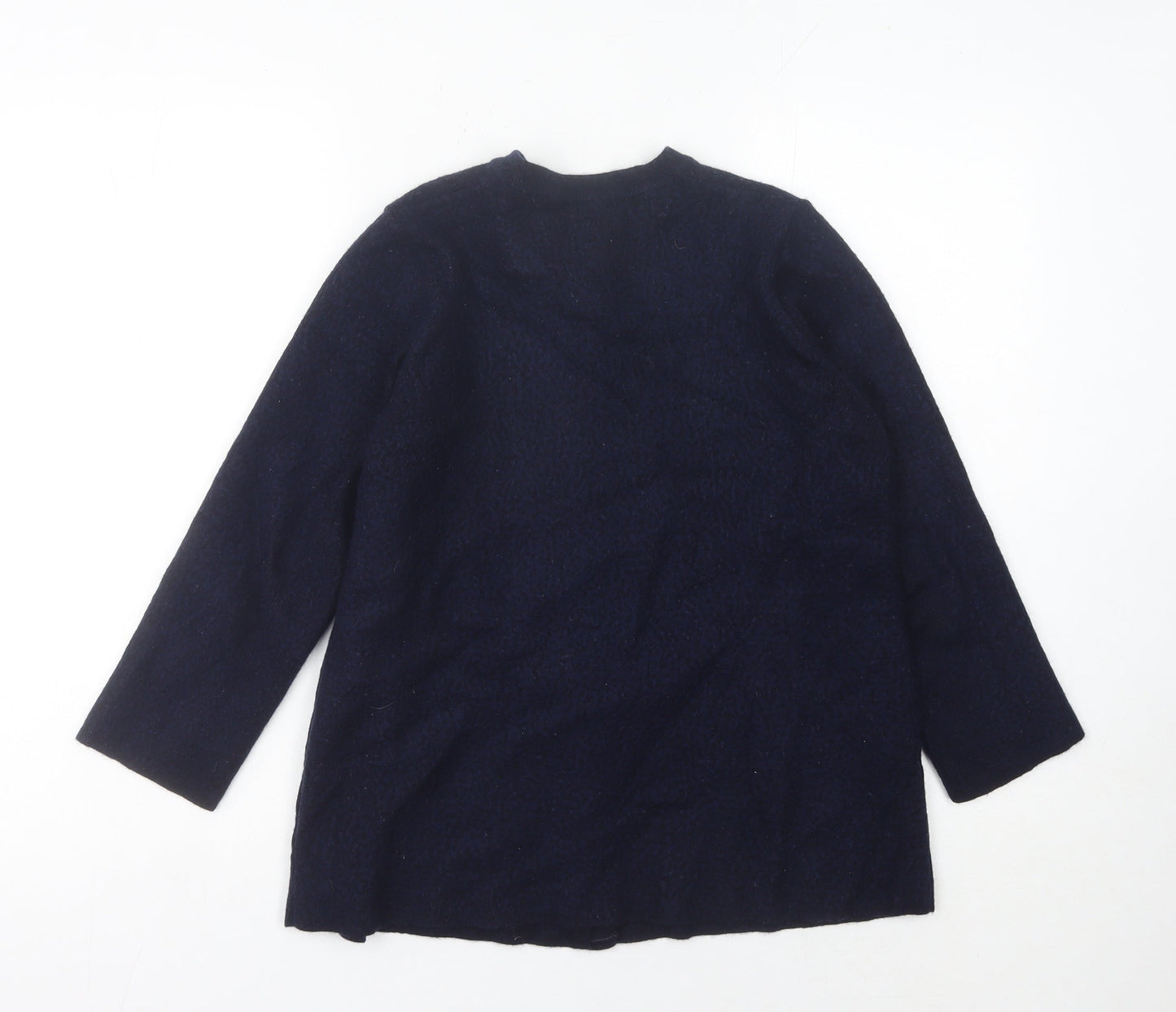 Marks and Spencer Women’s Blue Wool Long Sleeve Cardigan UK 12