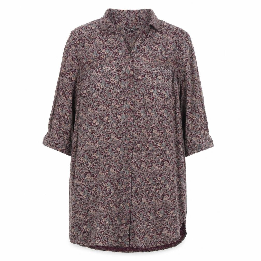 Next Petite Women's Multicoloured Floral Tunic Shirt Size 12 Viscose