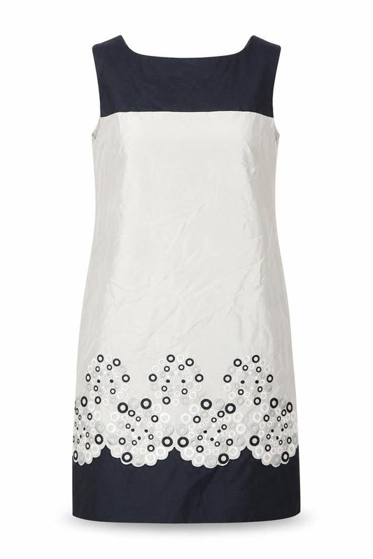 Monsoon Women’s Beige Sheath Knee Length Dress Size 12 Floral