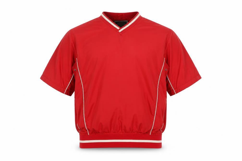 38 Degrees South Men’s Red Windbreaker Jacket M Short Sleeve